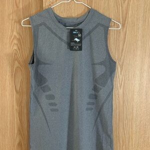 Light and Dark Gray Athletic Graphic Cool Max Breathable Tank Top